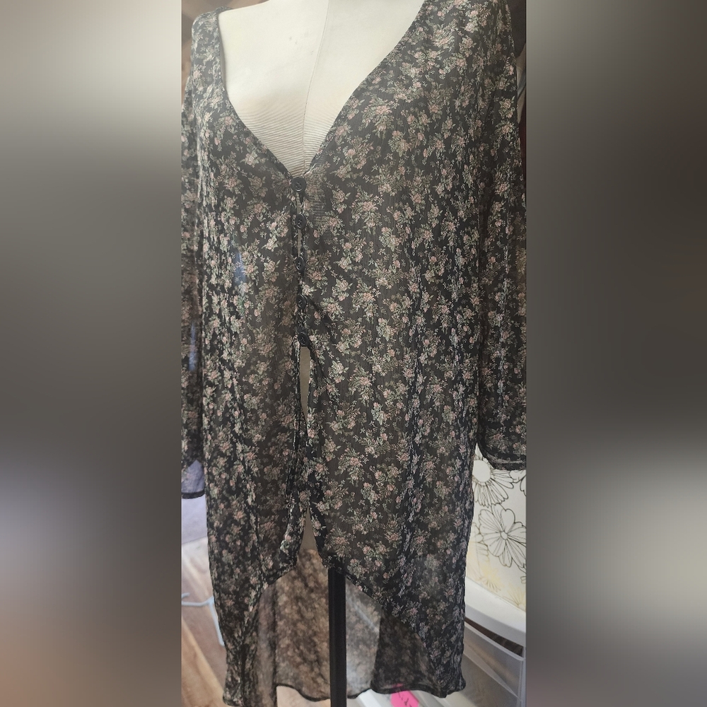 Maurices sheer boho blouse